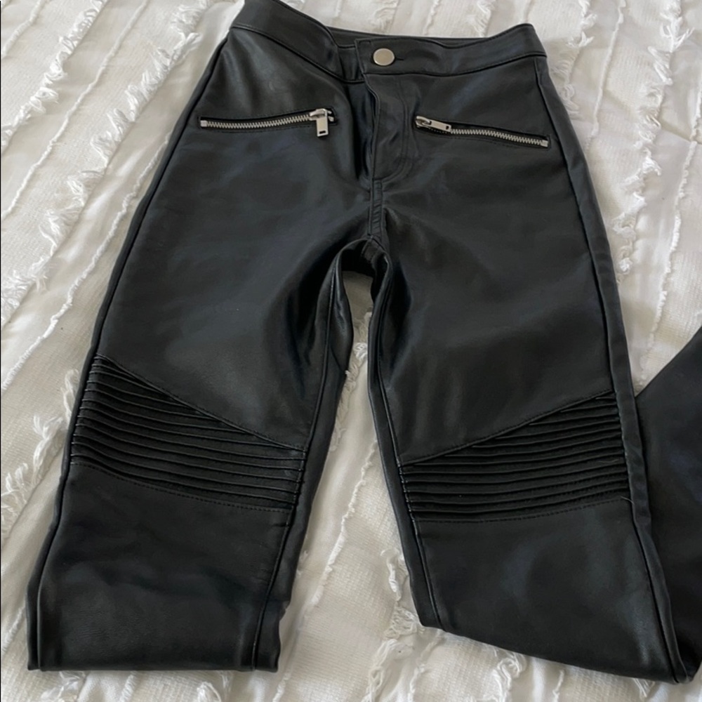 Black Leather Pants